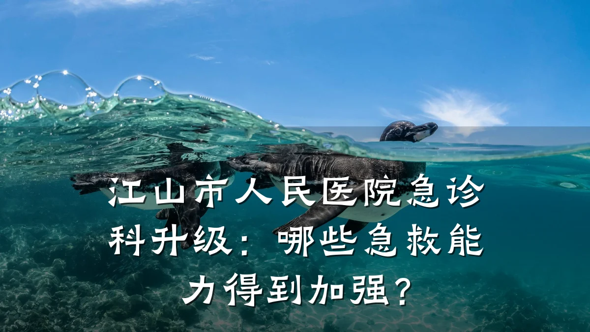 江山市人民医院急诊科升级:哪些急救能力得到加强?