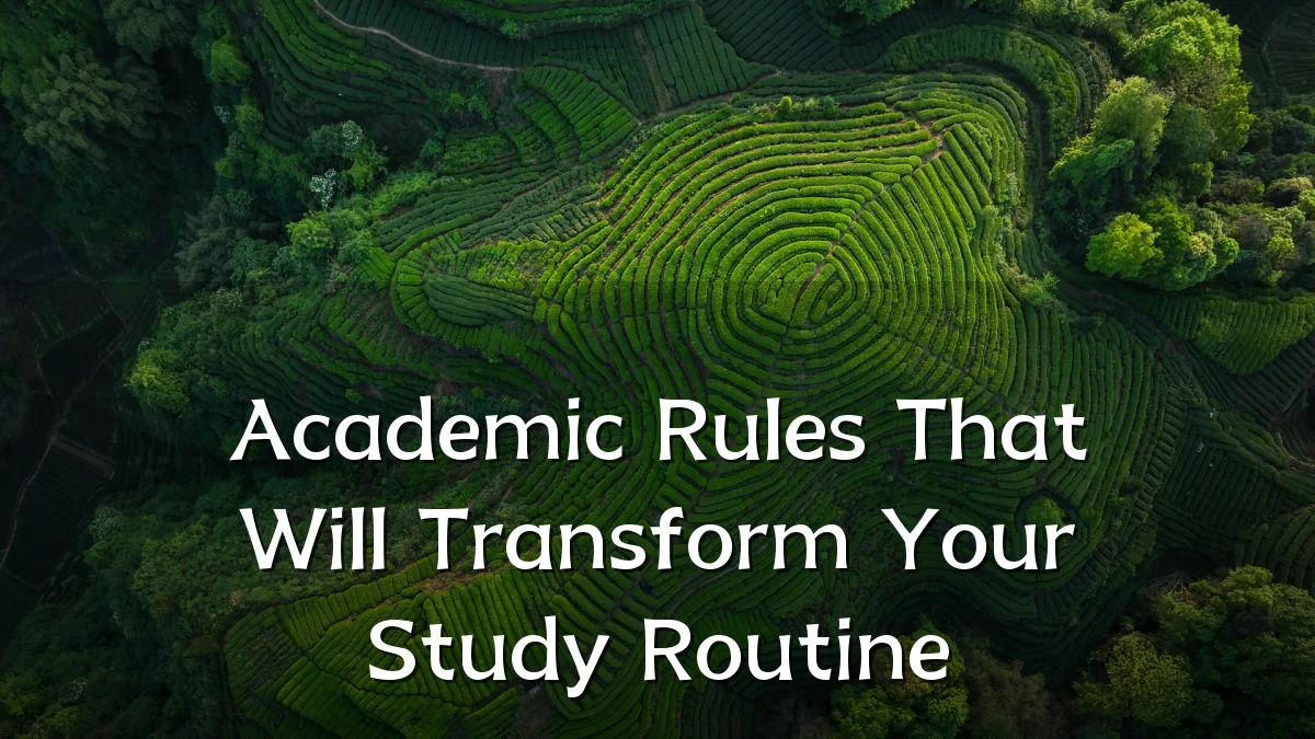 Academic Rules That Will Transform Your Study Routine