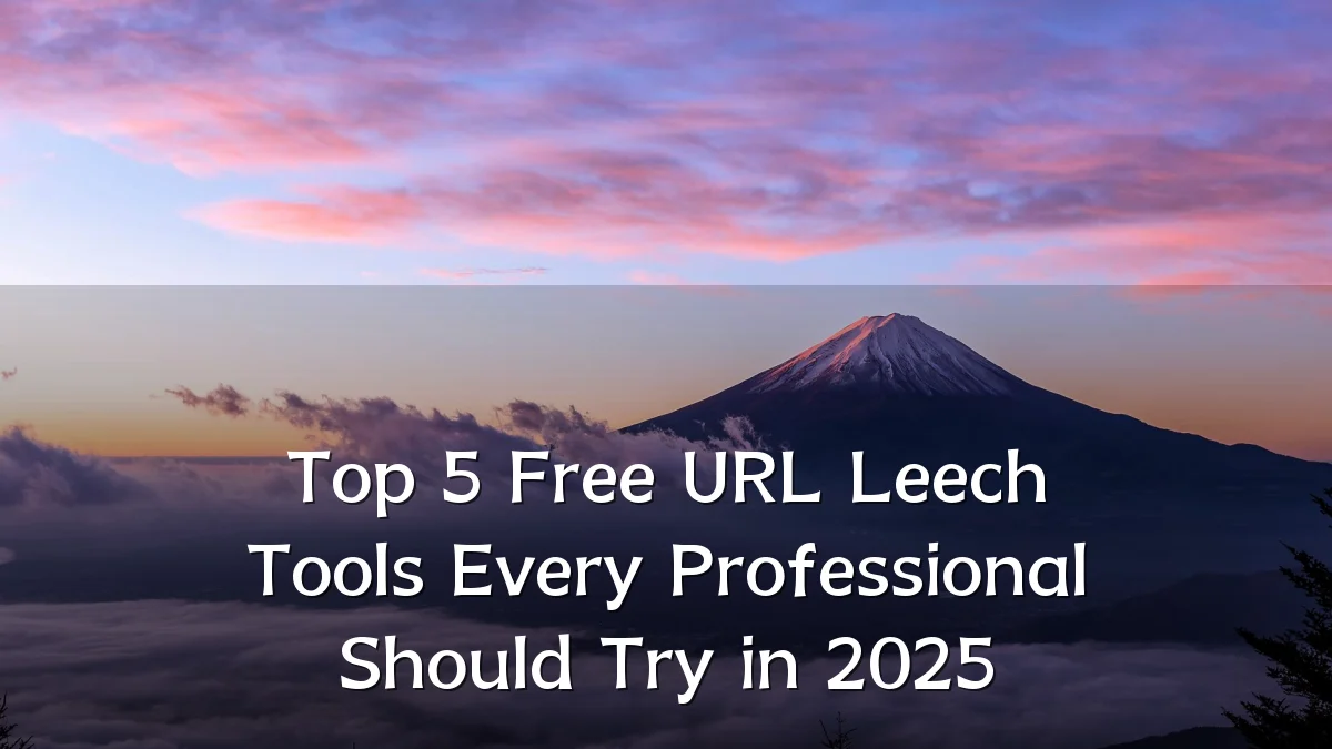 Top 5 Free URL Leech Tools Every Professional Should Try in 2025