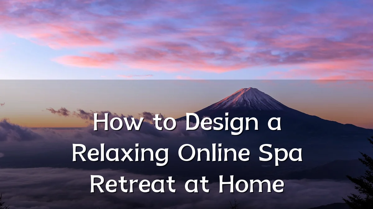 How to Design a Relaxing Online Spa Retreat at Home