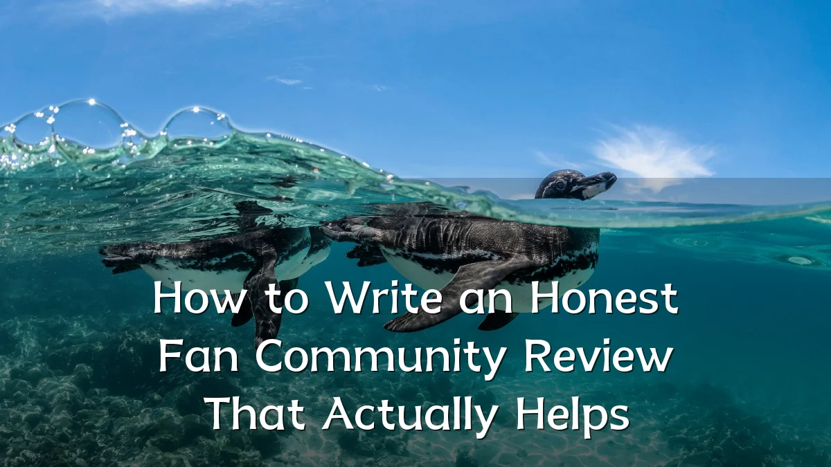 How to Write an Honest Fan Community Review That Actually Helps