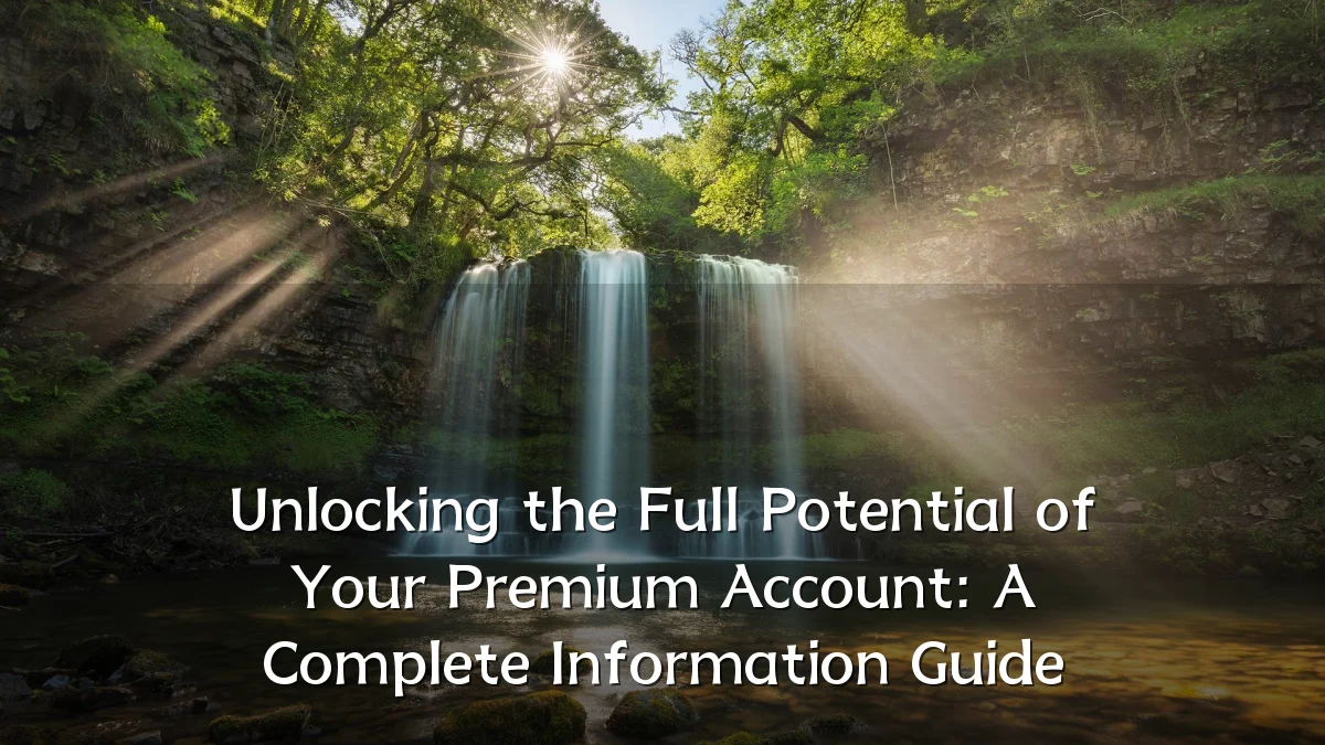 Unlocking the Full Potential of Your Premium Account: A Complete Information Guide