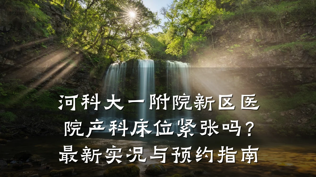 河科大一附院新区医院产科床位紧张吗？最新实况与预约指南