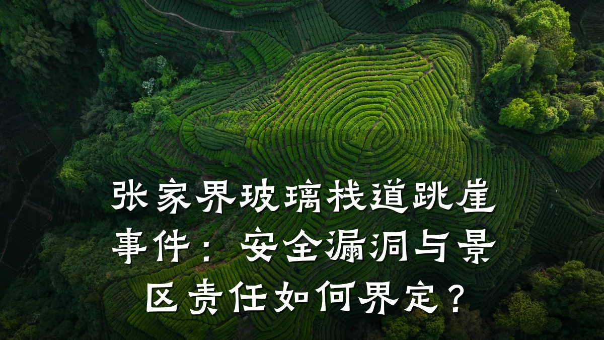 张家界玻璃栈道跳崖事件:安全漏洞与景区责任如何界定?