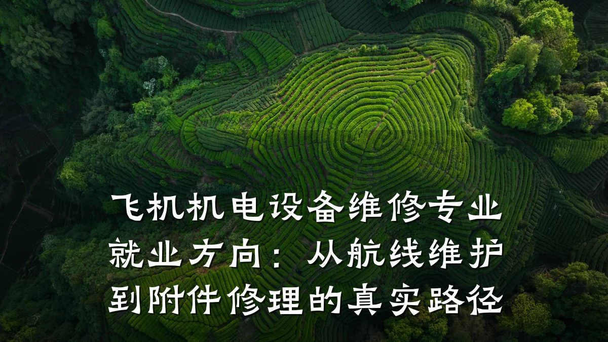 飞机机电设备维修专业就业方向:从航线维护到附件修理的真实路径
